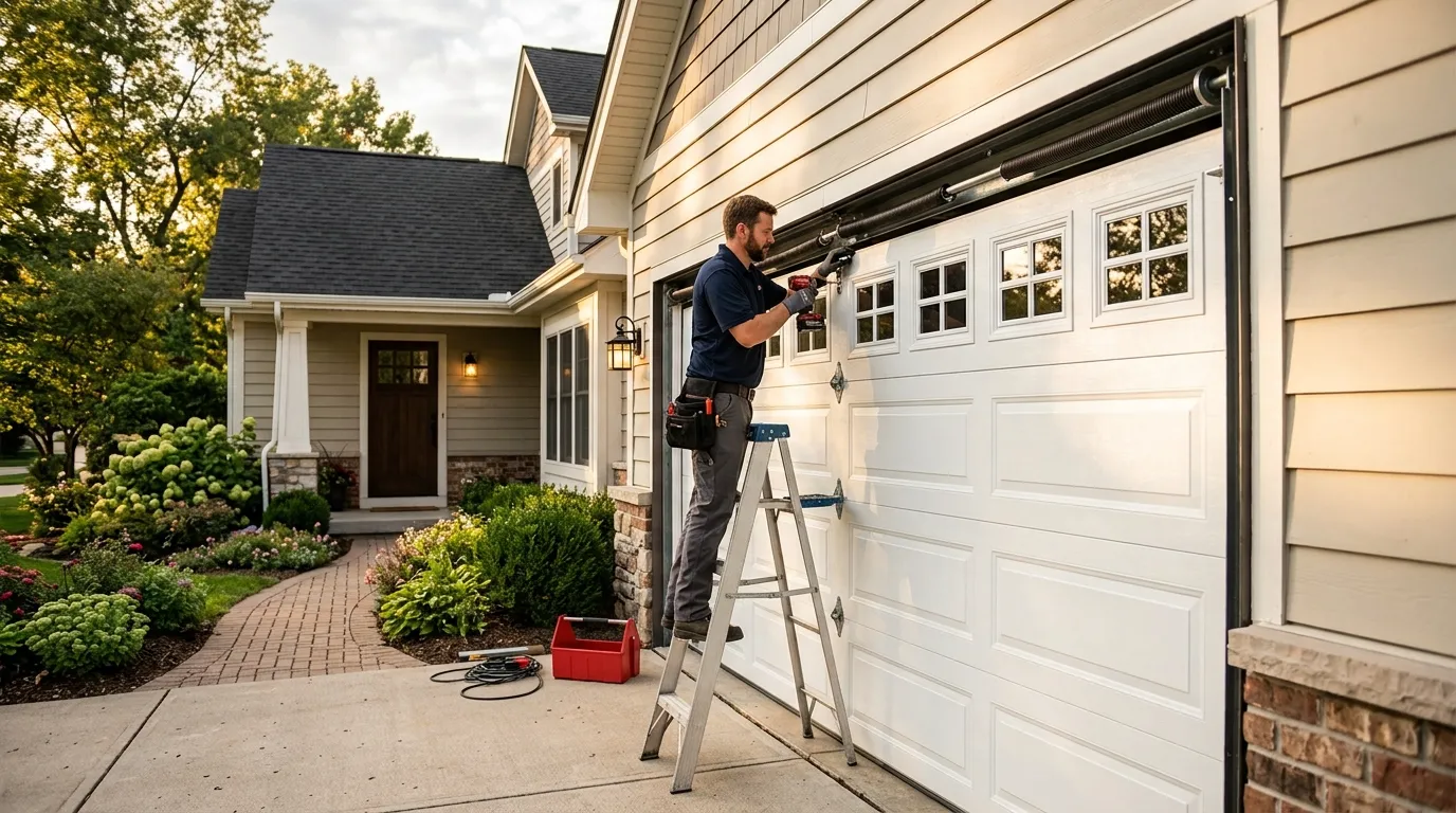 Commercial roll-up garage door