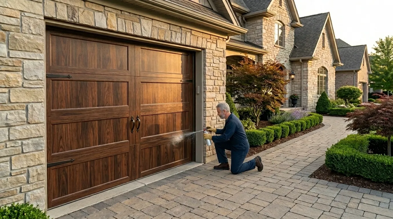 Roll-up steel garage door