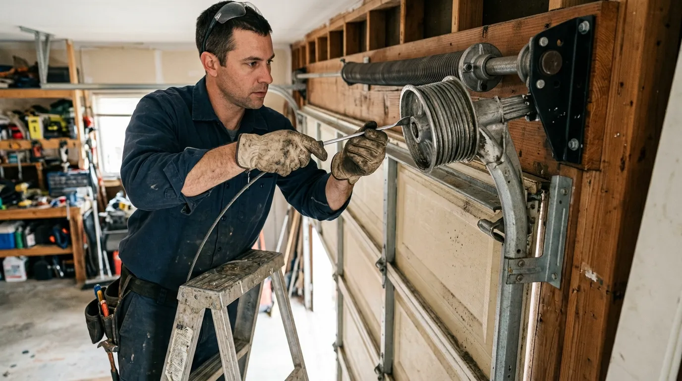 Insulated panel garage door