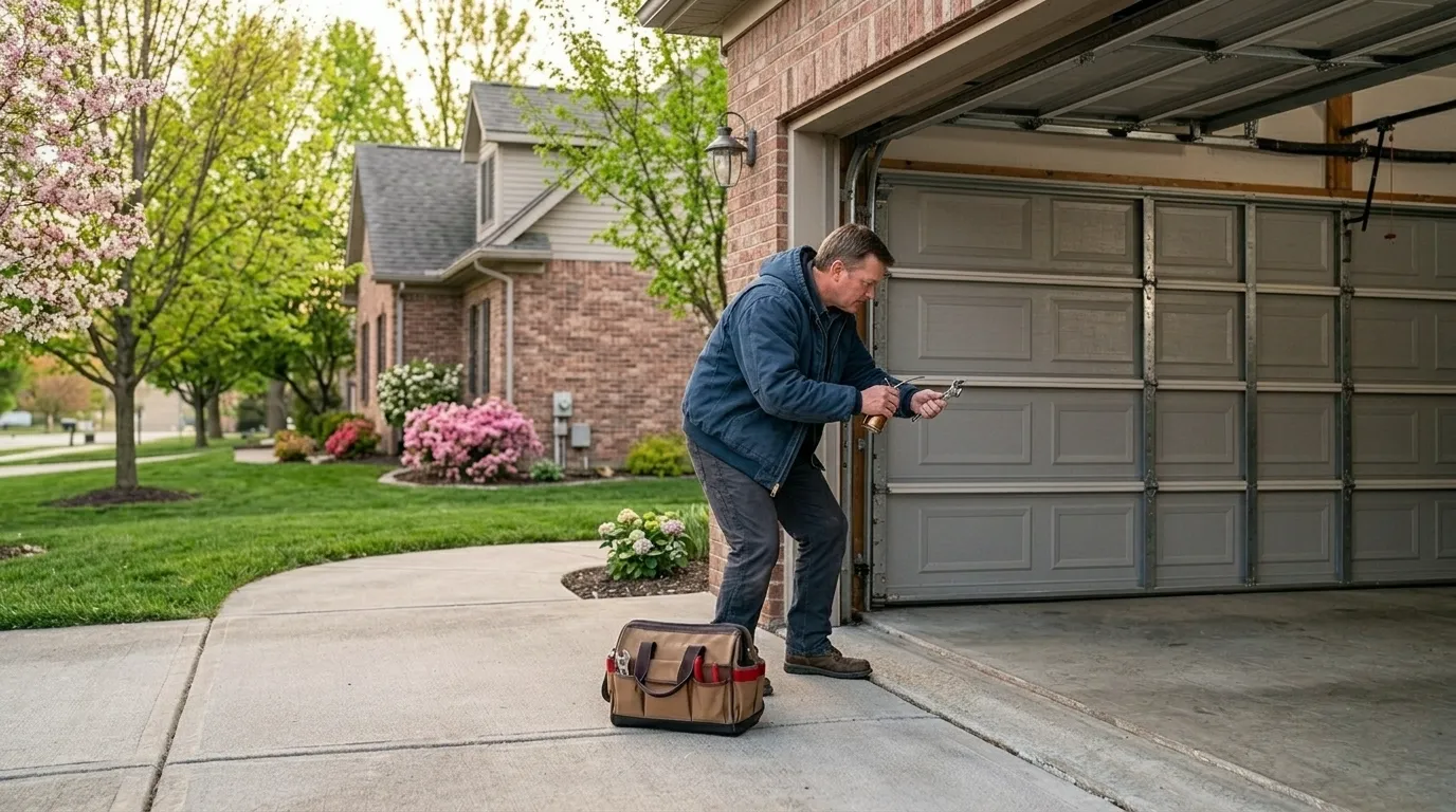 Raised panel garage door
